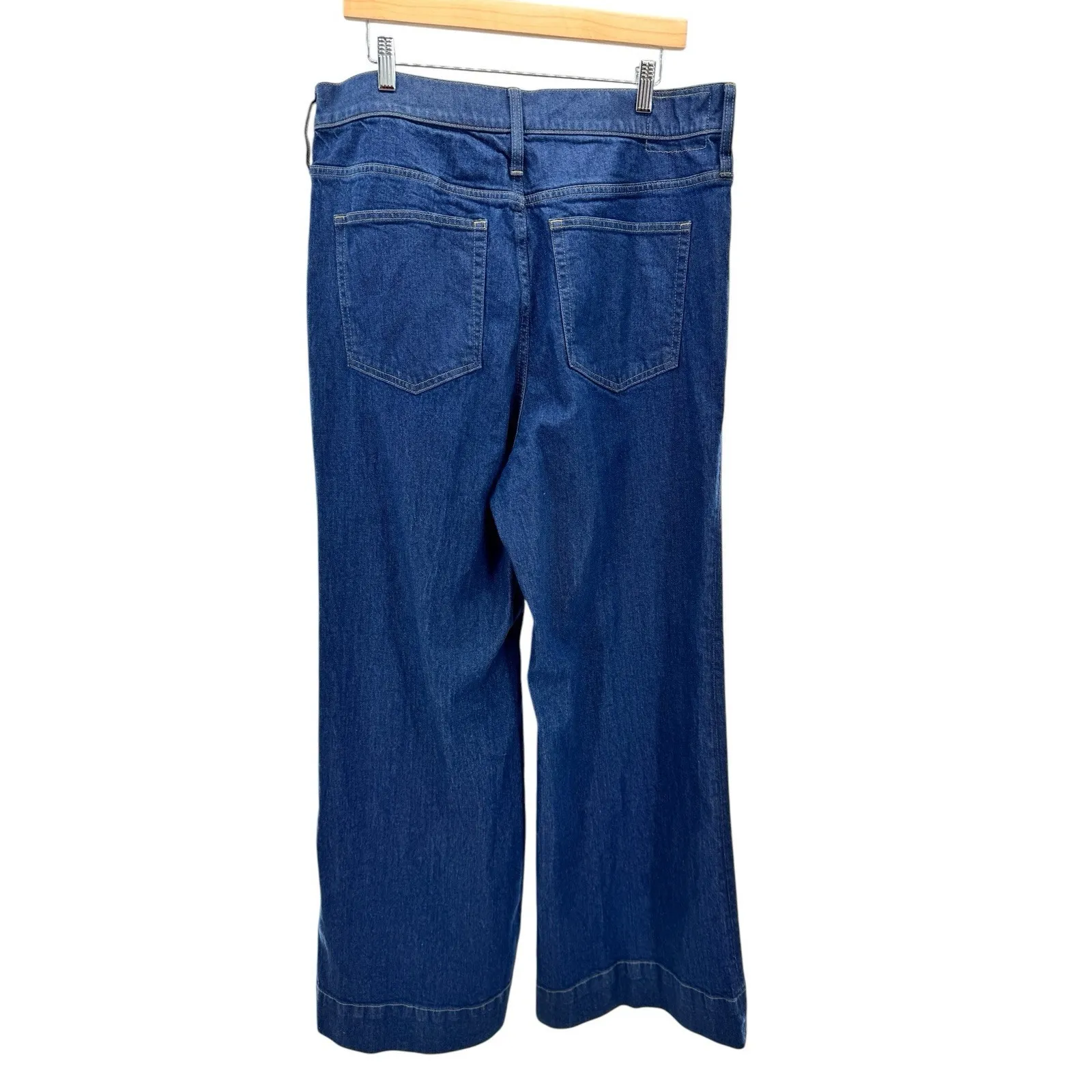 NWT J Crew Jeans Size 33 Womens '96 Denim Trouser Wide Leg High‎ Waist Work New - Image 3
