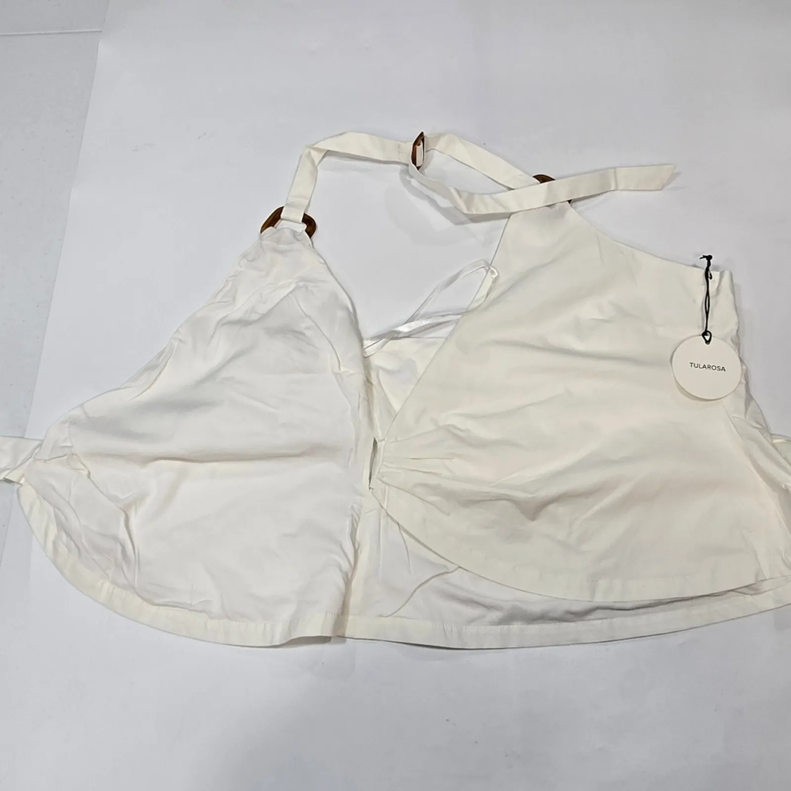Tularosa  Blair Halter Top in White Medium - Image 9