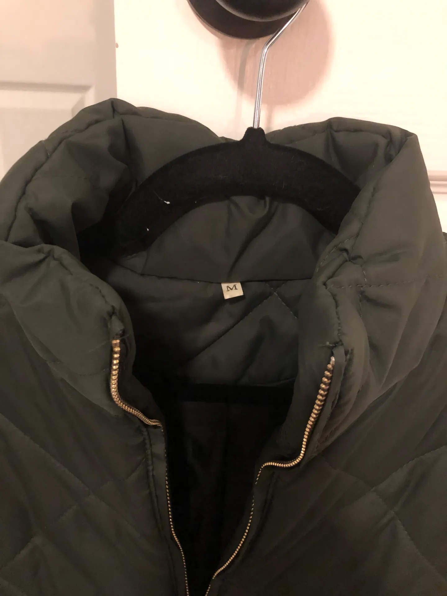 Boutique Army Green Puffer Best - Image 5