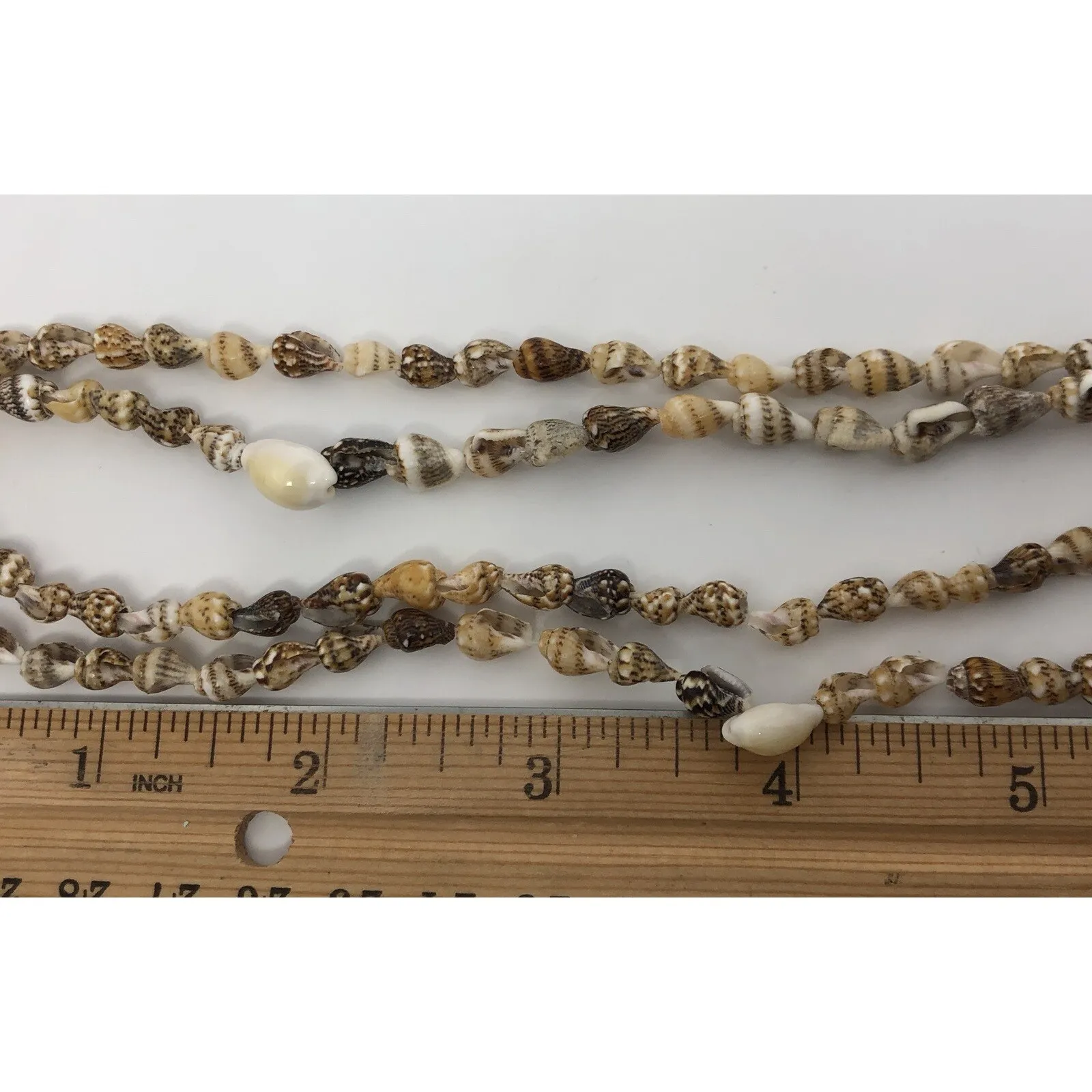 Vintage Cowrie Shell Necklaces Natural Shell Hand Made Jewelry‎ Beach Surf 32" - Image 12