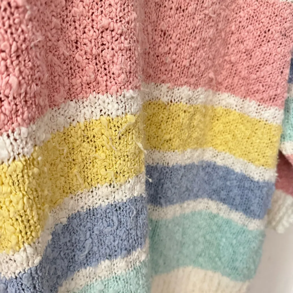 Jason Maxwell Popcorn Vintage Pastel Acrylic Pullover Sweater Medium - Image 4