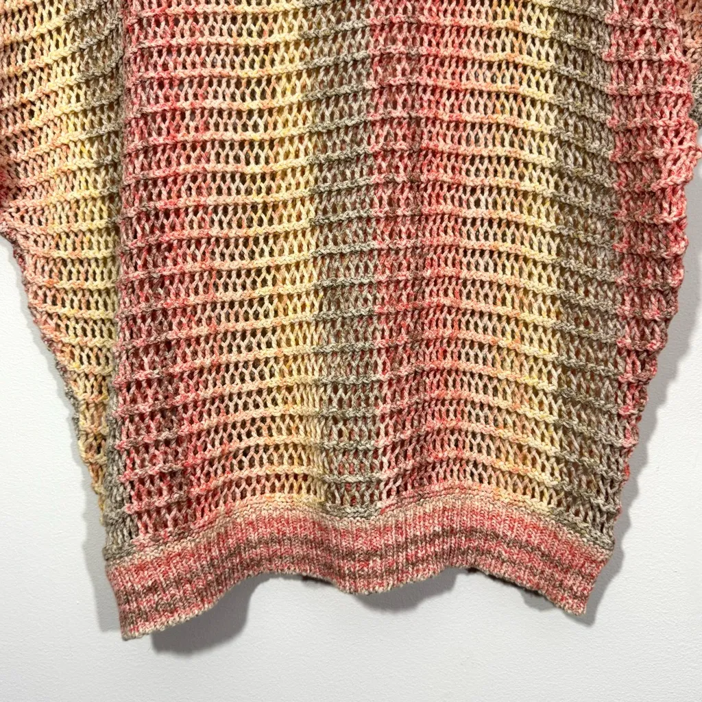 Chico’s Multicolor Space-Dye Marlene Open Knit Sweater - Image 9