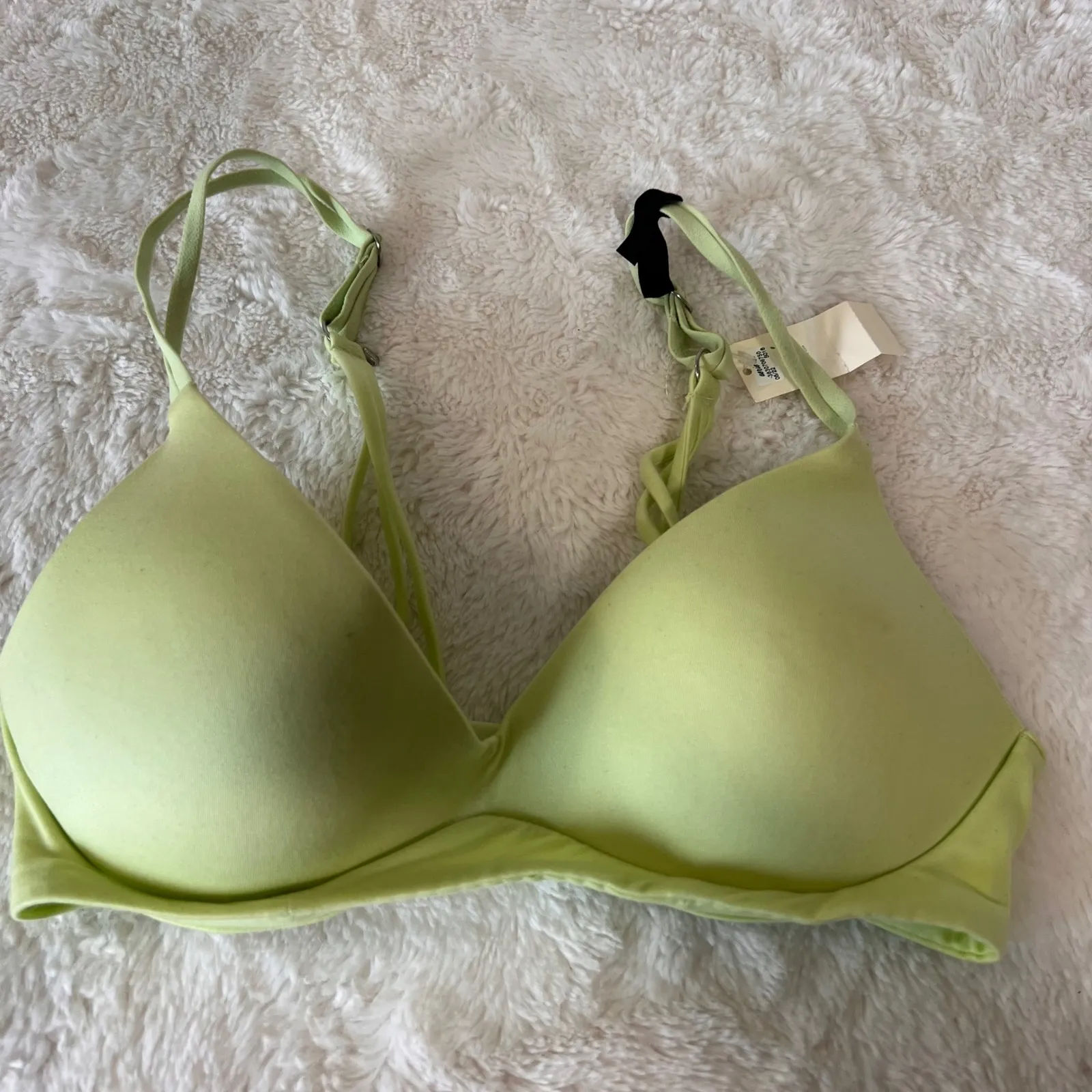 Aerie Wireless Lightly Lined Bra 32B Light Green Adjustable Straps Everyday NWT - Image 2