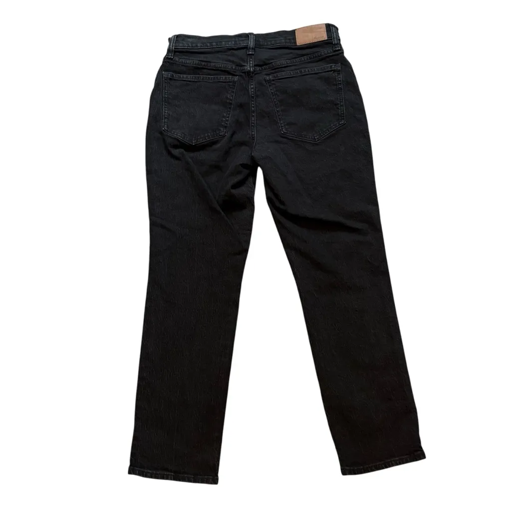 Madewell The Mid-Rise Perfect Vintage Jean in Black Lunar Wash, Sz 28 - Image 7