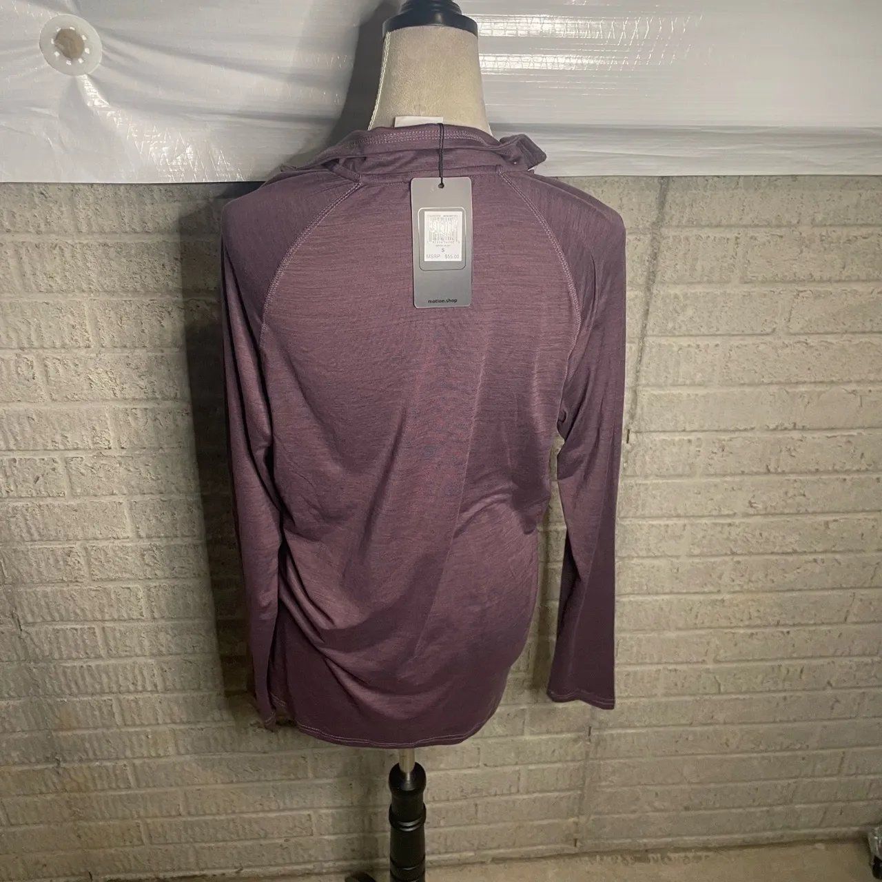 NWT Motion Lightweight Quarter-Zip Long Sleeve‎ Pullover Top Size Small - Image 3