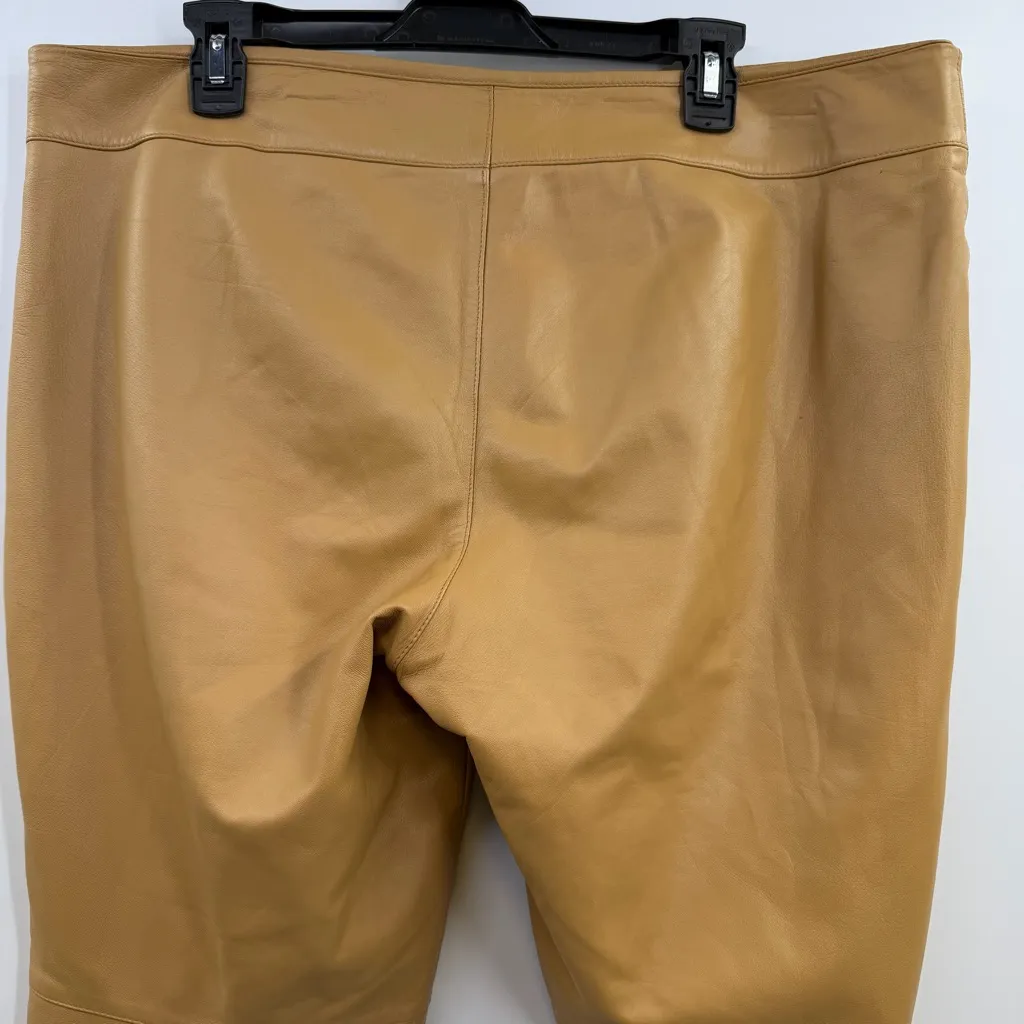 Vintage Y2k Old Navy Collection genuine leather veritable pants plus size 16 - Image 6