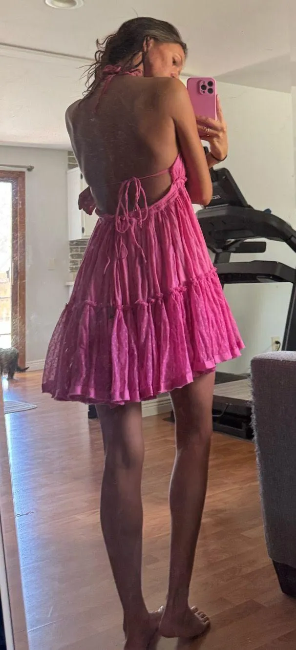 Free People Dress Mini Pink - Image 4