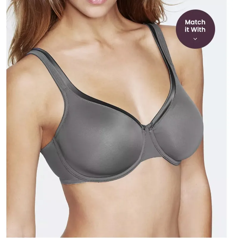 Dominique Anais Everyday Seamless Breathable Bra Women 40F Grey NWT Underwire Gray Size undefined - Image 3
