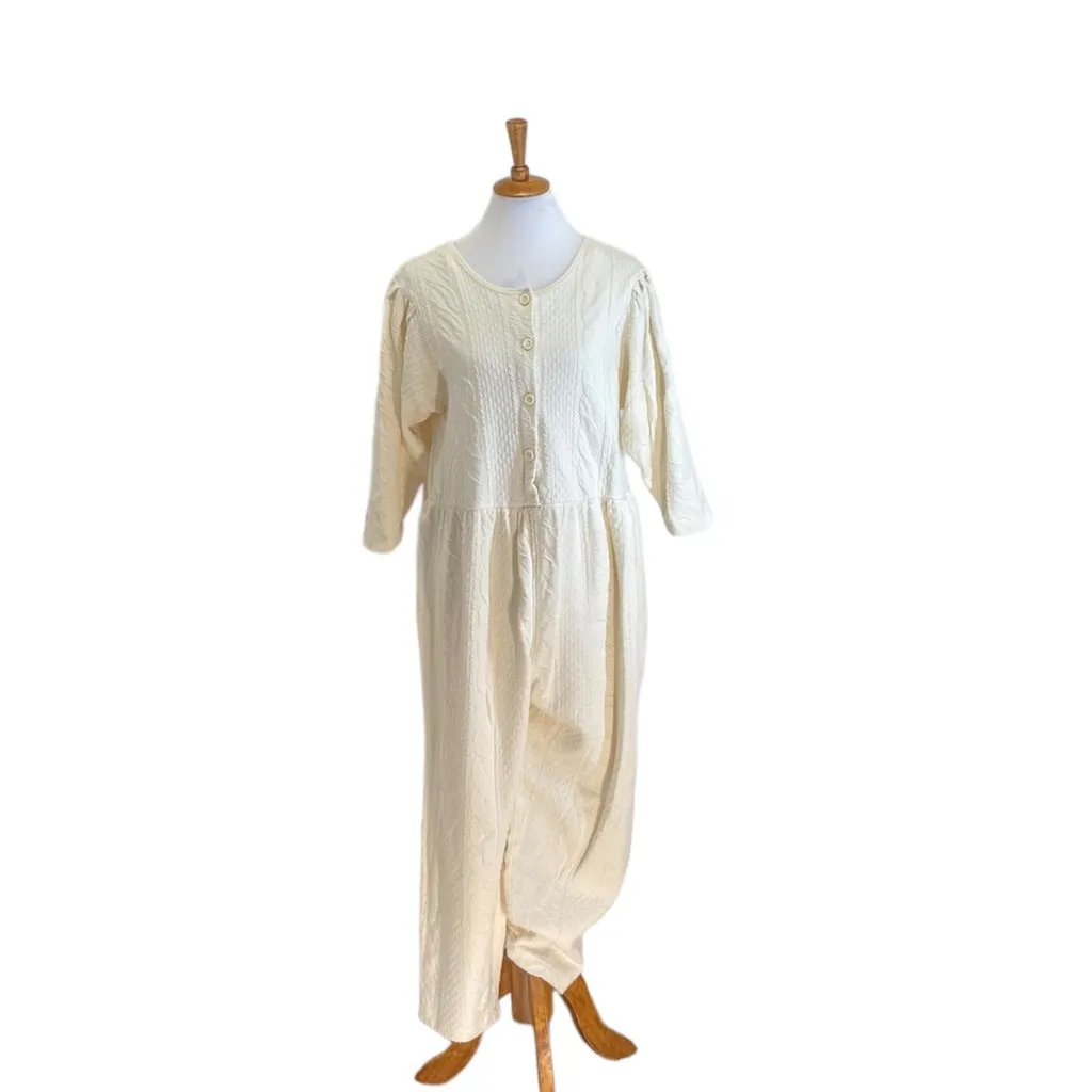 Harvey Celler Jumpsuit Cream Size M Vintage Size M - Image 2