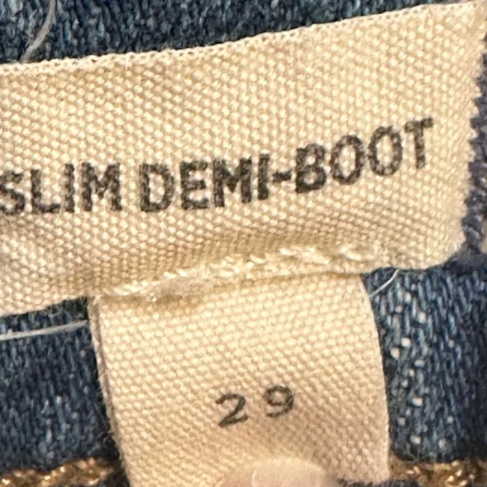 Madewell Slim Demi Boot Cut Jeans sz 29 - Image 7