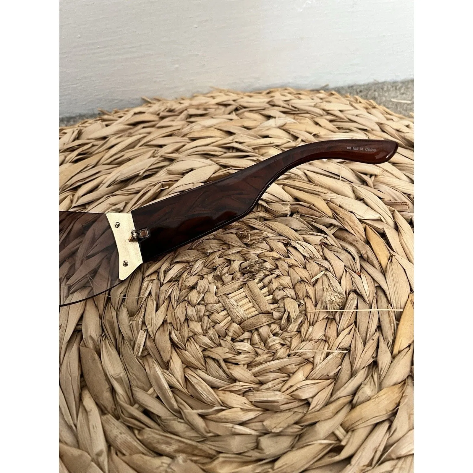 Unbranded Purple Pink Ombre Wraparound Rimless Shield Mask Sunglasses Stars - Image 7