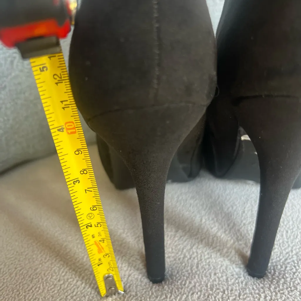 Madeline Stuart elegant Black Suede Ankle Boots - Image 5