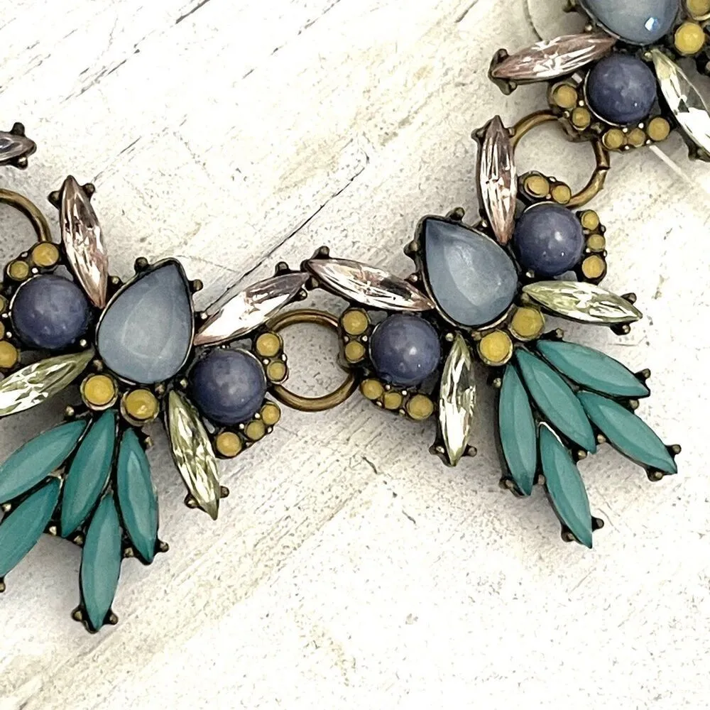 Baublebar blue rhinestone statement necklace - Image 4