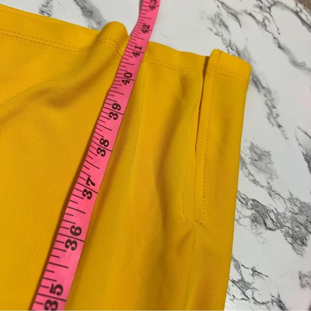 NWT Ann Taylor yellow gold dress Sz M - Image 3