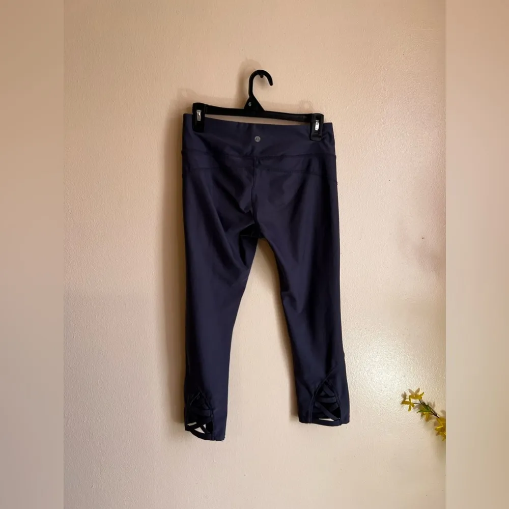 Womens APANA athletic fitted leggings pants sz S Sm 88% polyester 12% xpandex - Image 8