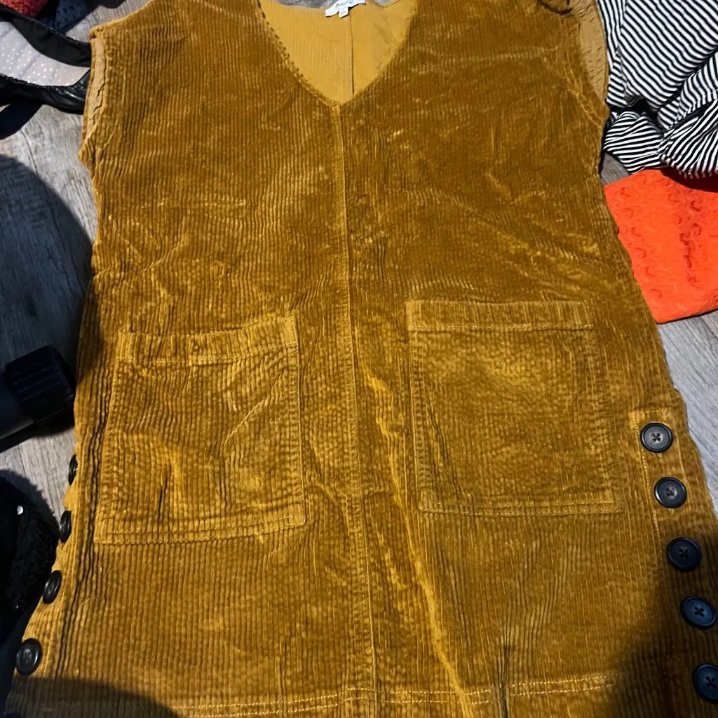 MADEWELL | Corduroy Side-Button Shift Dress size small - Image 6