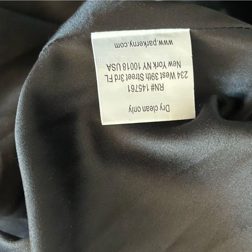 Parker Juliet Ladder Stitch Sleeveless Fit & Flare Dress Black Sz XS - Image 14