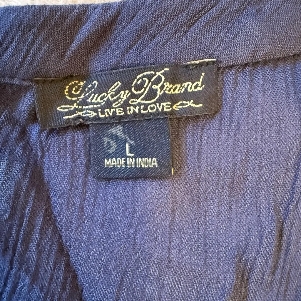 Lucky brand Embroidered Blue Dress - Image 7