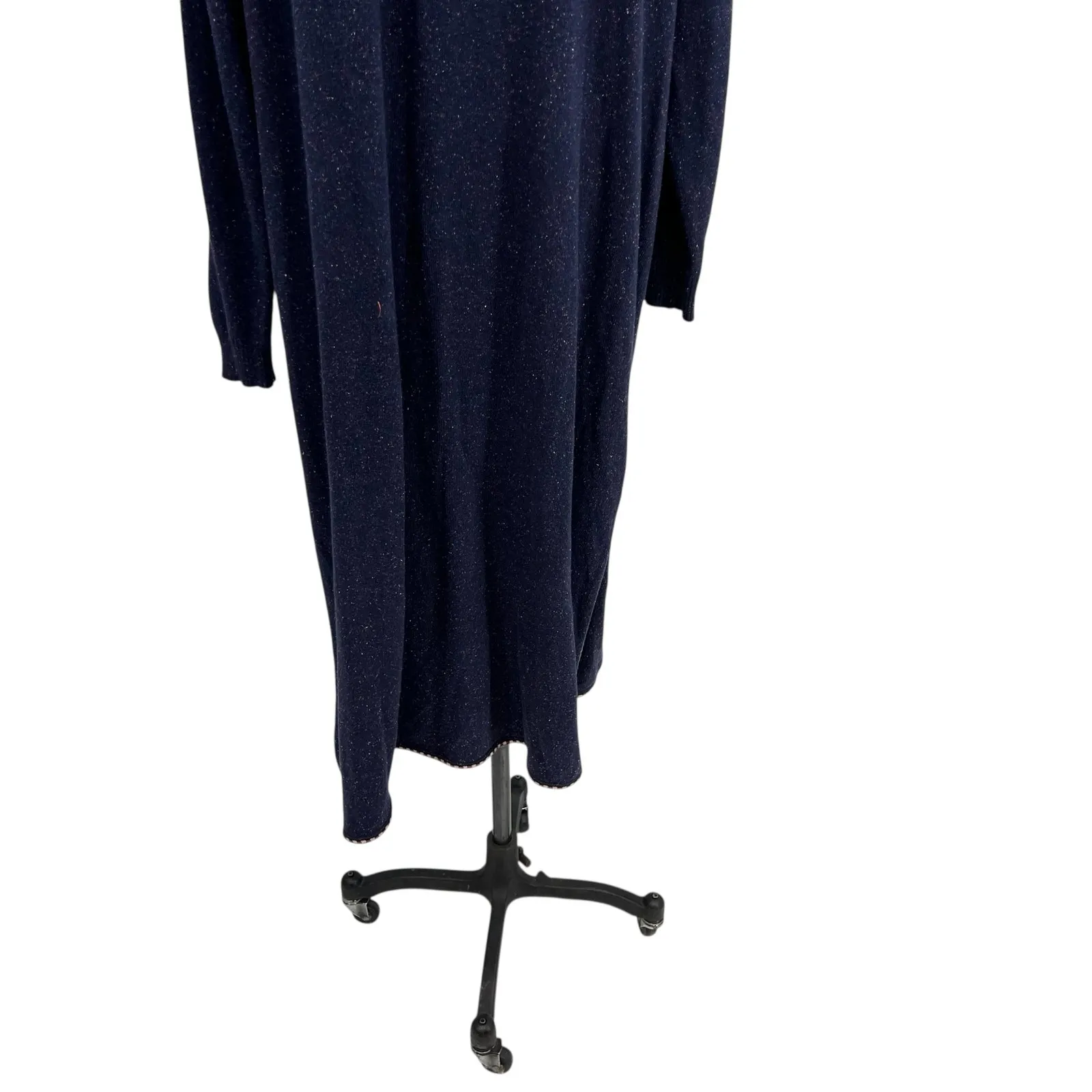 Soft Surroundings Aztec Embroidered Duster Cardigan Sweater Blue Plus Size 2X - Image 13