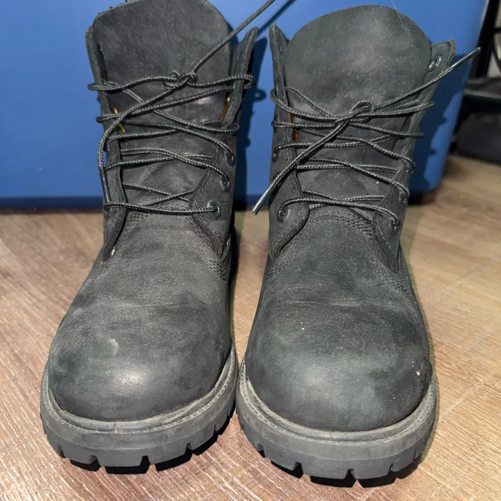 Timberland Black Combat Boots - Image 2