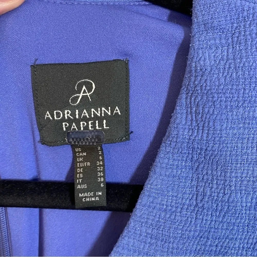 Adrianna Papell Rio Knit Draped Tie Sheath Dress Lavender Lake size 2 wedding‎ - Image 8