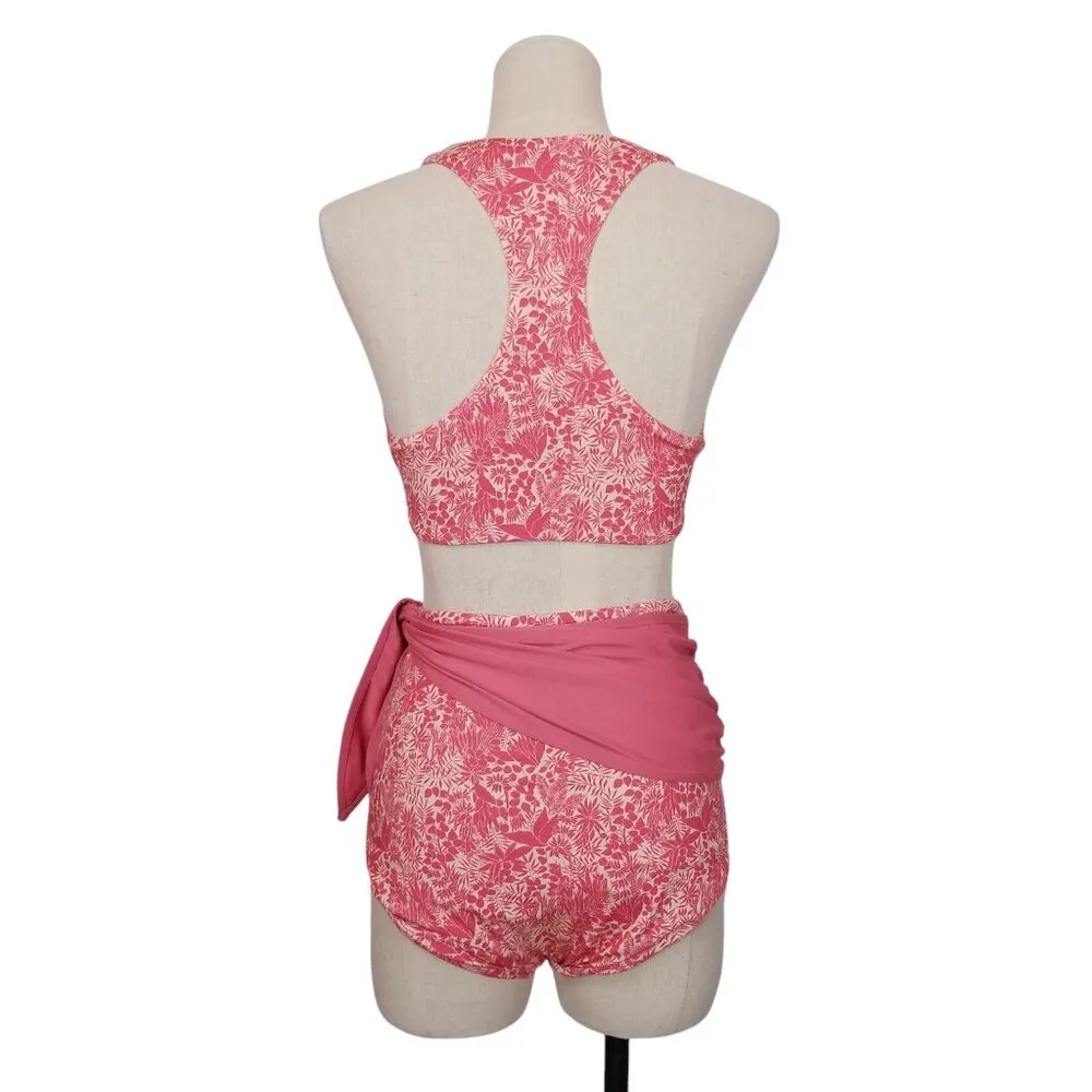 Hermoza Reversible Bikini Set Indra Coral Sz 6 Pink - Image 3