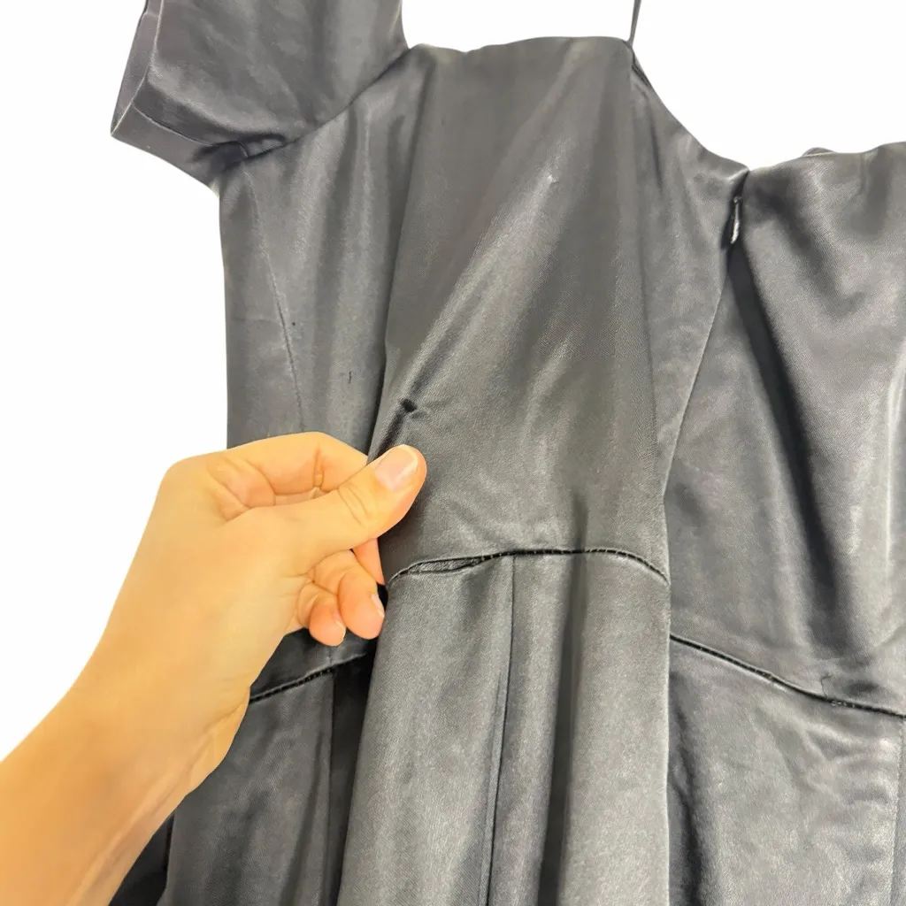 Dress The Population Gabrielle Dress Black Satin - Image 9