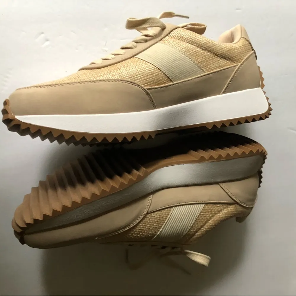 Dolce Vita Women's Breela Athleisure Style Two Tone Lace Up Sneakers Sz 9.5 Tan - Image 5