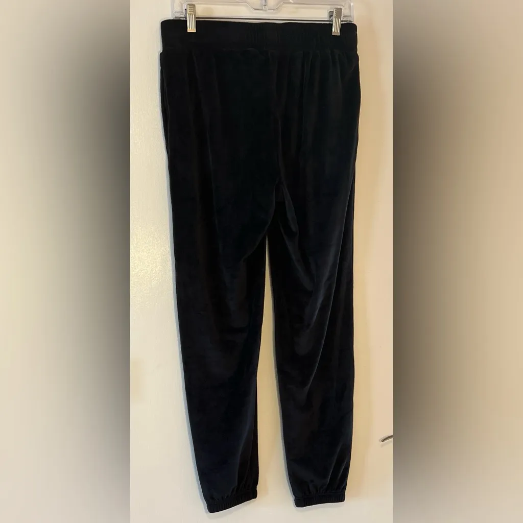SACRÉ Solei Velour Black Track Pants Size Sm - Image 5