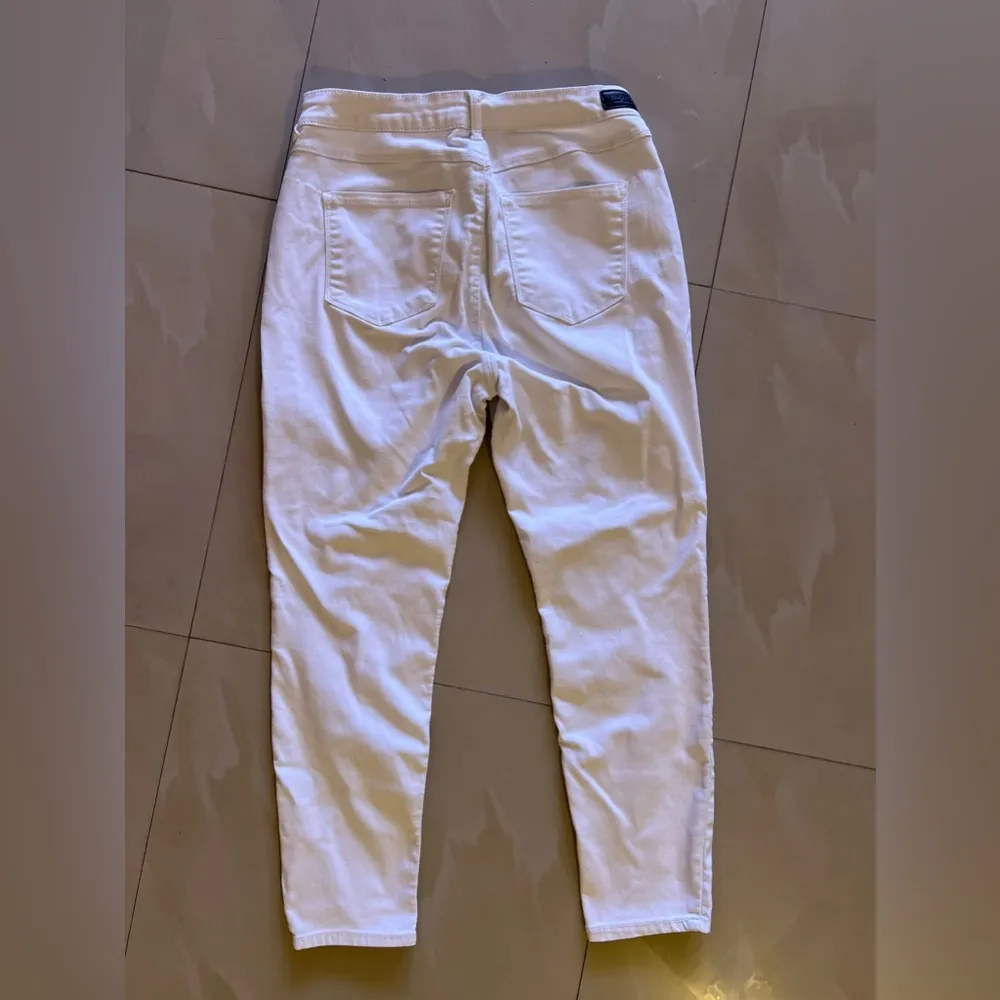 Sound/Style Los Angeles Jeans Womens Slim Straight Leg White Skinny White‎ 12 Blue - Image 3