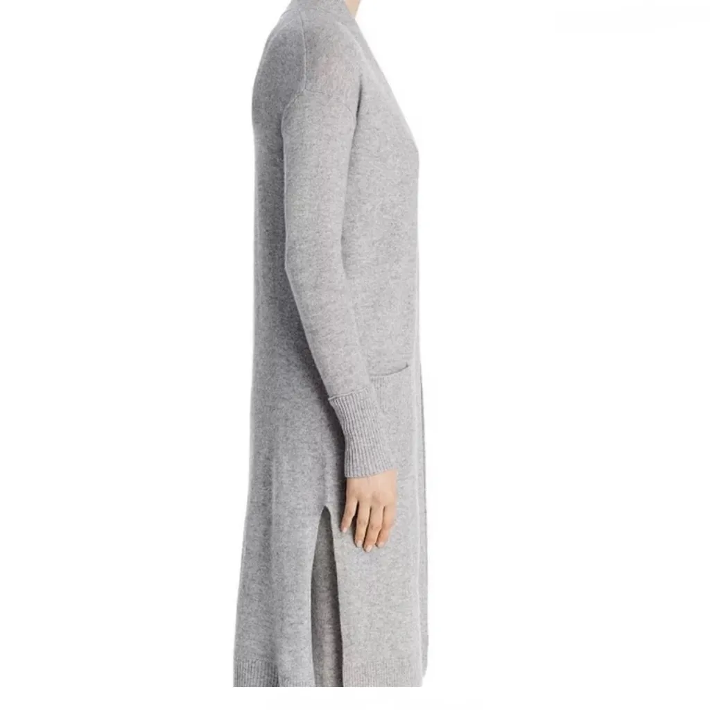 Aqua Light Gray Women's Cardigan Sweater - Image 3