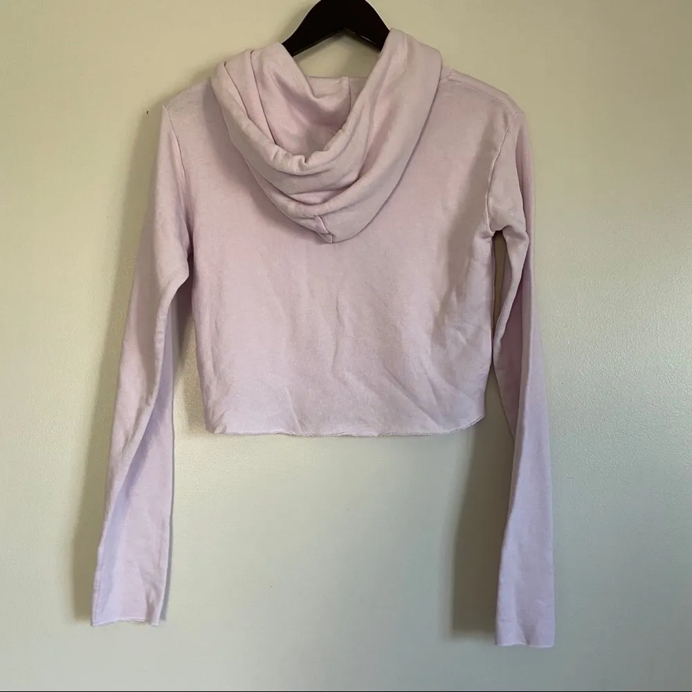 WILDFOX Crop Hoodie “Pase the Rose” Small - Image 6