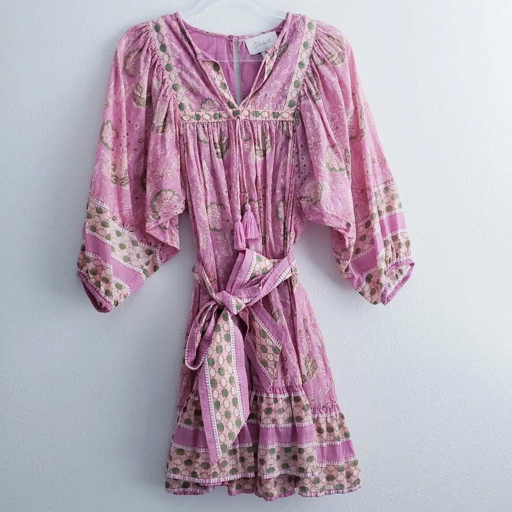 Cleobella Magdalena mini wildflower balloon sleeve dress - Image 2