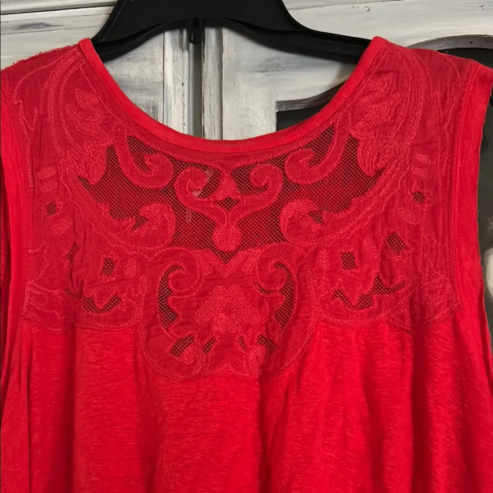 Free people Elegant Red Sleeveless Top - Image 2