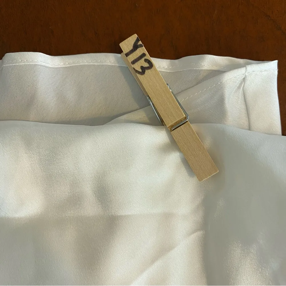 Show me your mumu wedding Jasmine Mini Dress in ivory white luxe statin medium - Image 11