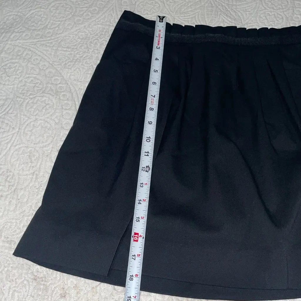 Gap Stretch Black Ruched Ribbon-Trimmed Waist Skirt with Pockets‎ Size 4 - Image 10