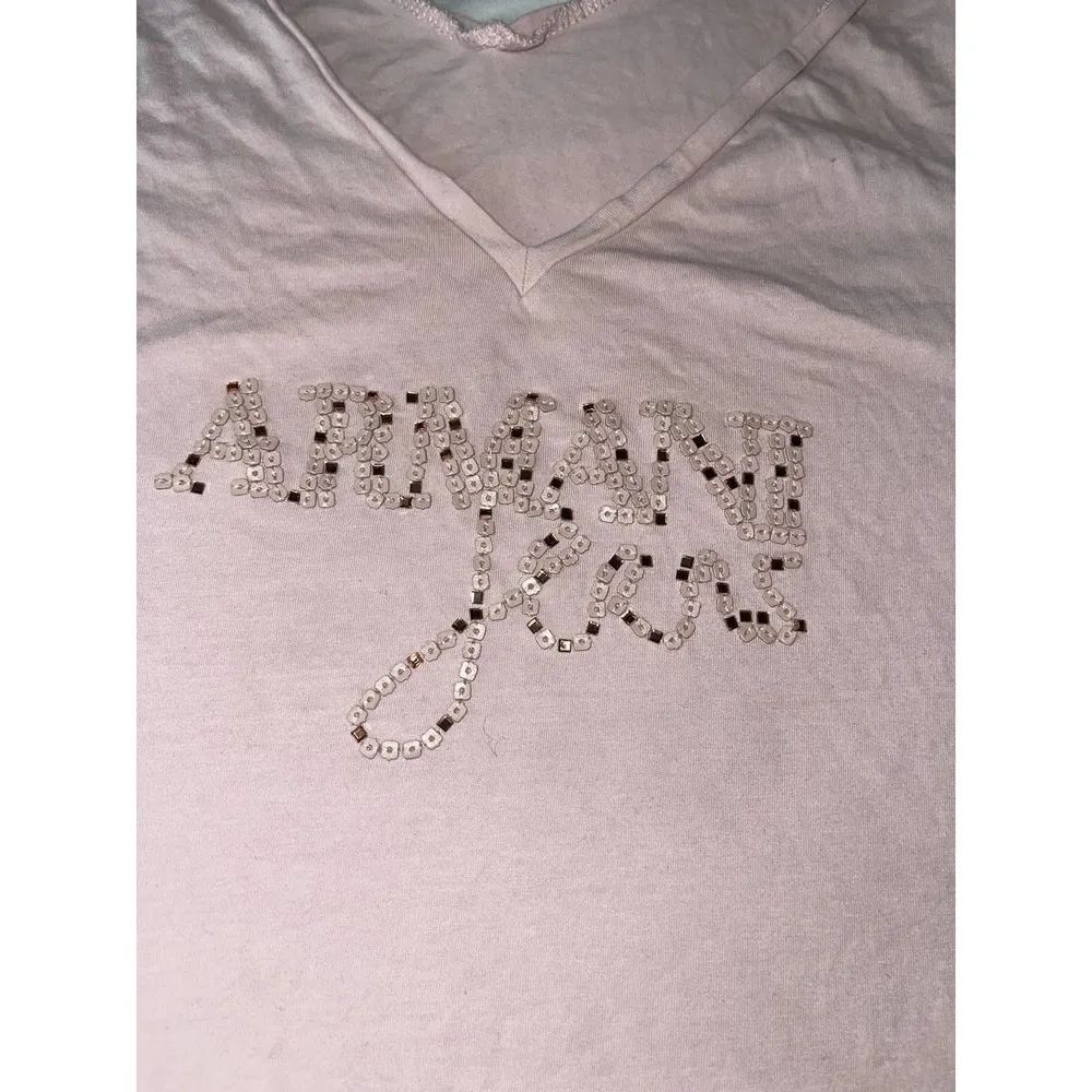 Armani Jeans Rhinestones TShirt sz S - Image 3