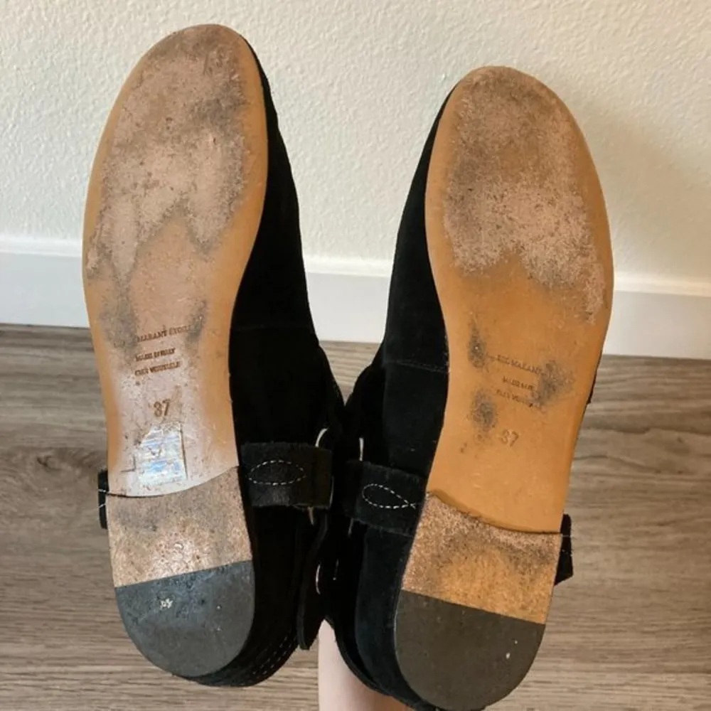 Isabel Marant Etoile Ralph Gaucho Black Suede Ankle Boots Size EU 37 - Image 8