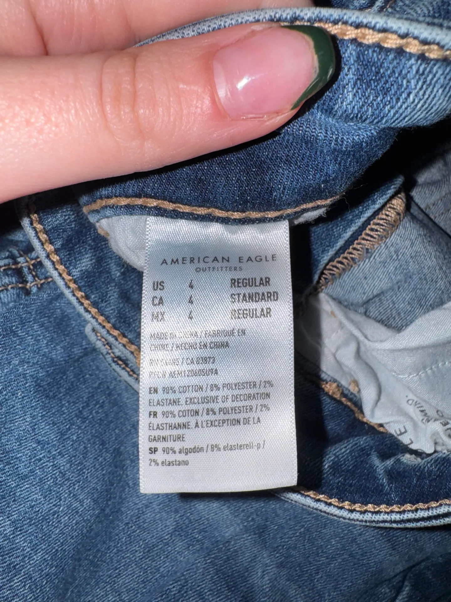 American Eagle High Rise Crop Jeggings - Image 3