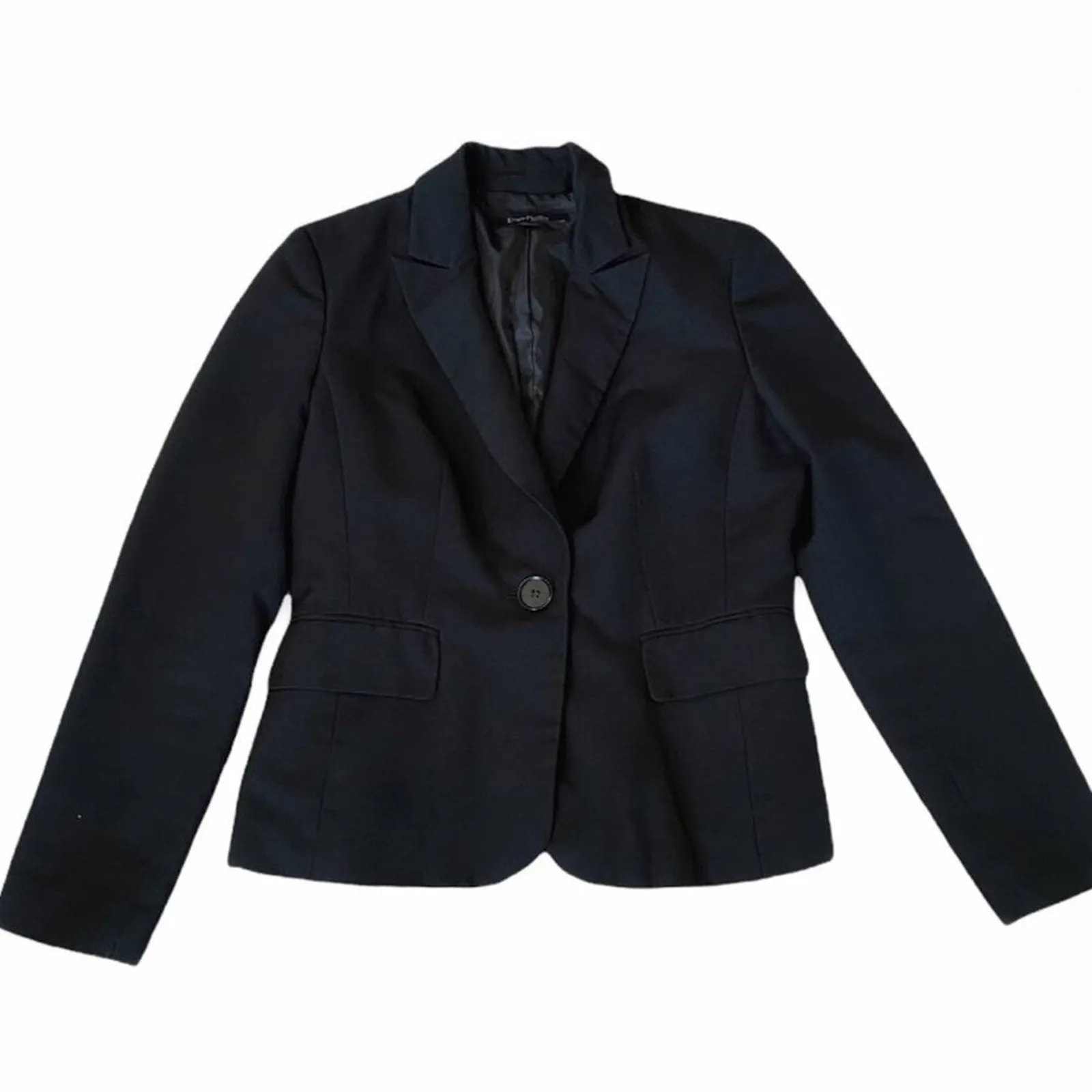 Evan Picone  Black 1 Button Suit Jacket Sz 8 - Image 3