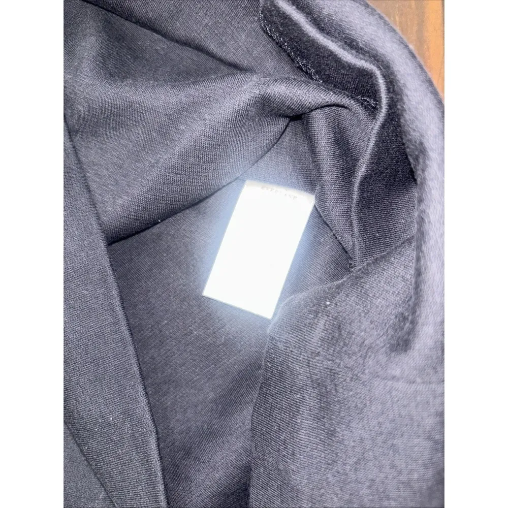 EVERLANE Womens sz Medium 100% Cotton Sleeveless Midi Dress Black Classic - Image 5