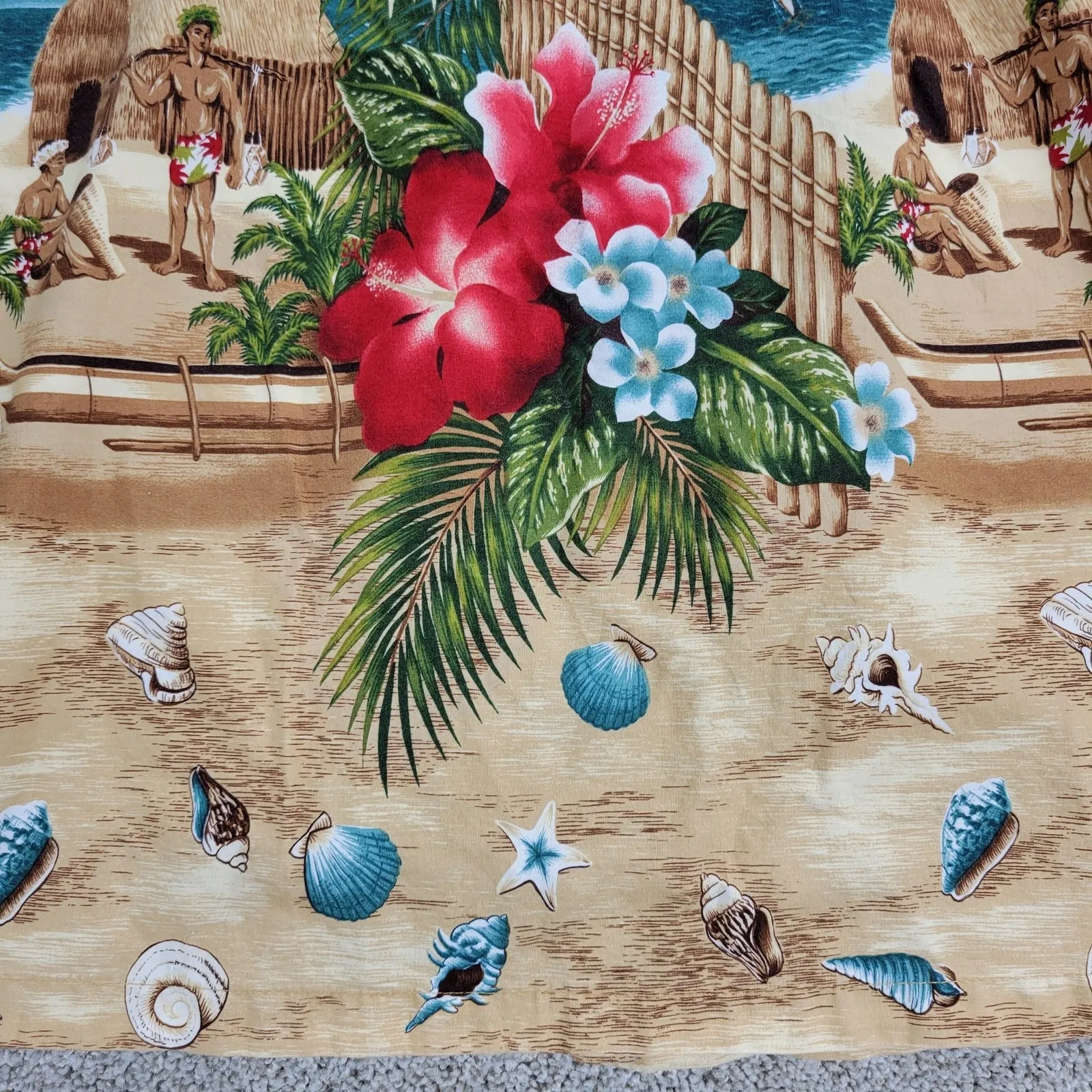 VTG KYs Hawaiian Dress Womens S Tropical Floral Beach Sleeveless Mini Sundress Green - Image 13