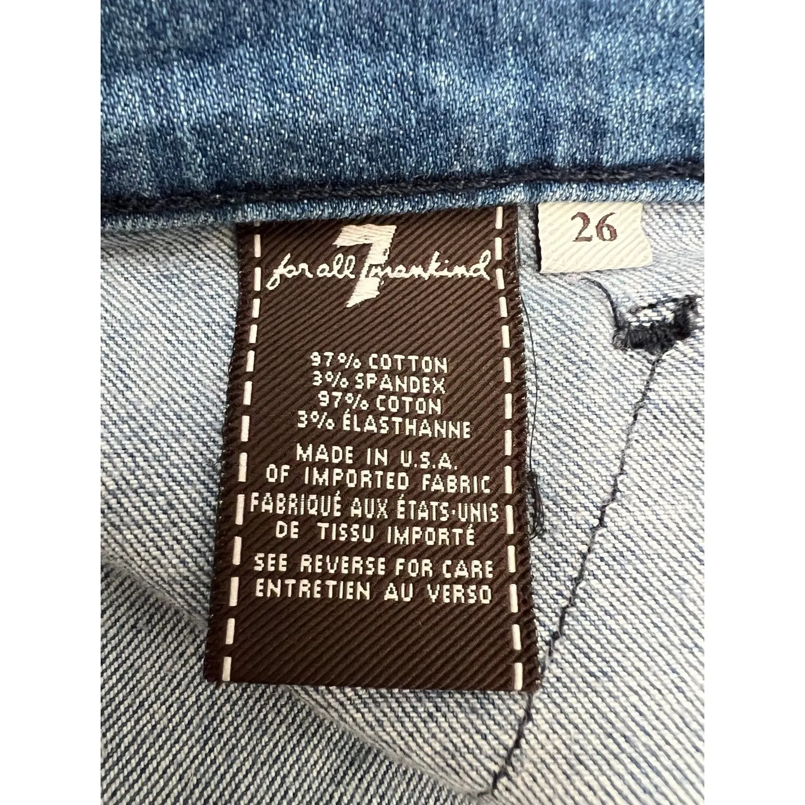 7 For All Mankind TwoTone Vintage Short Size 26‎ - Image 6