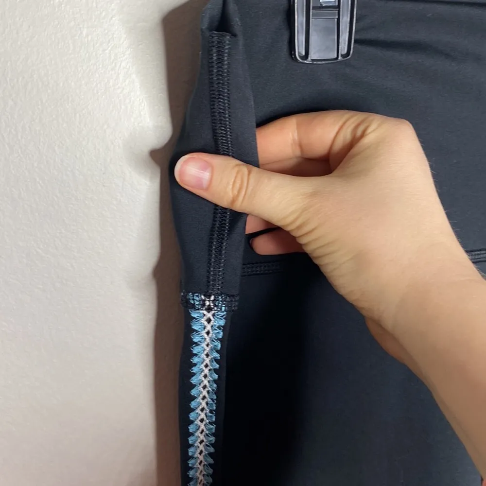 Nike Black Training Yoga Crochet Tights Leggings size XXL - Image 8