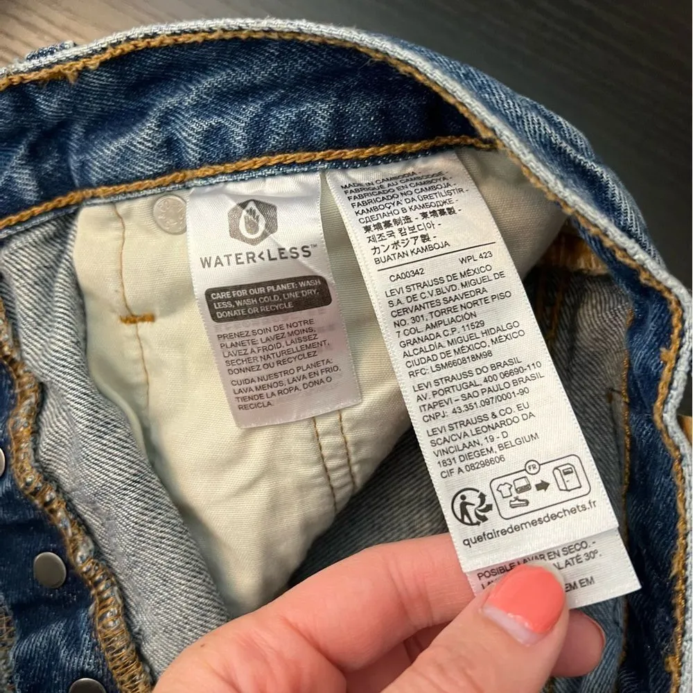 ✨ Levi’s Women’s 501 Distressed Shorts 27 - Image 7