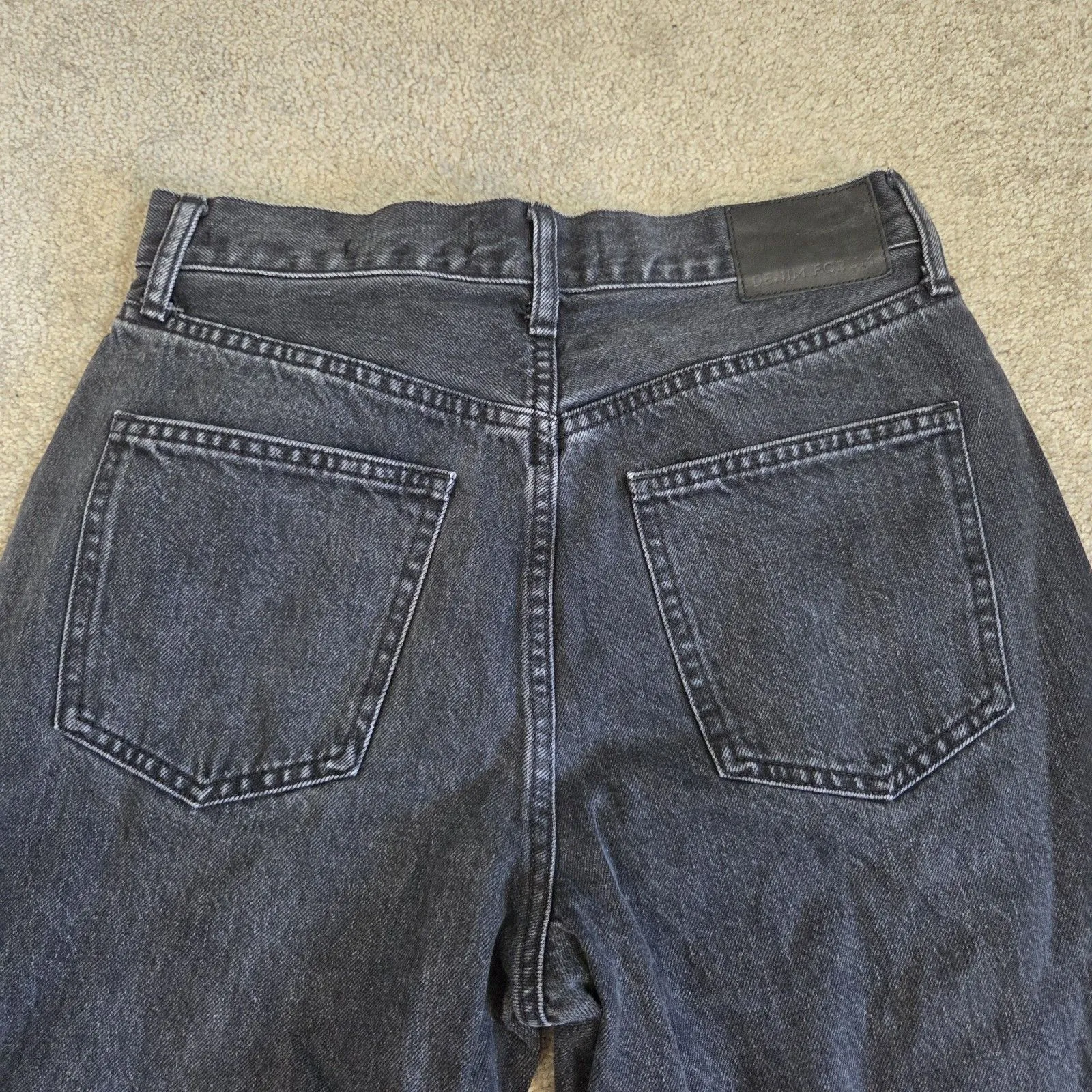 Denim Forum The Joni High Rise Loose 29L Women’s Denim Jeans Size 28 Grunge 90s Black - Image 6