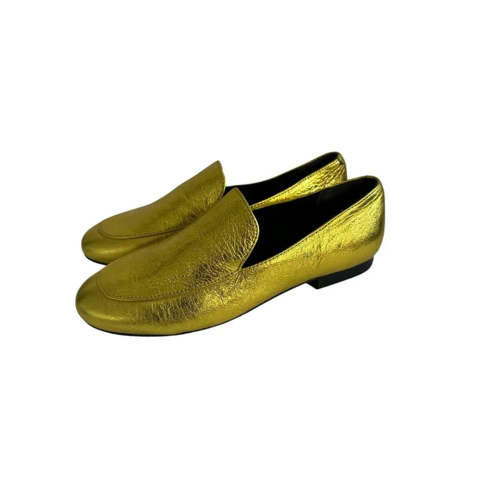 KENNETH COLE Women's Gold Metallic Loafers Flats Size 5.5 - Image 3
