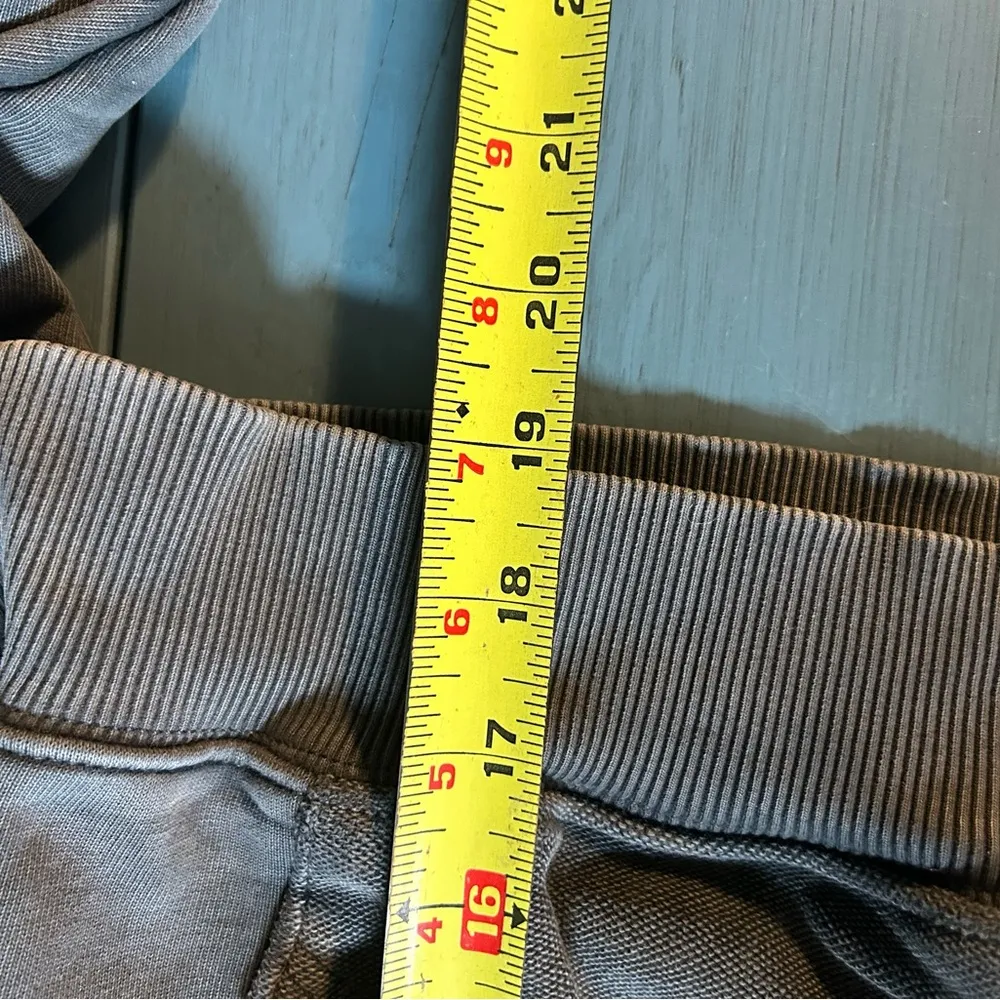 Aerie/American Eagle Reverse Terry Cropped Hoodie Size XS, Charcoal Grey - Image 7