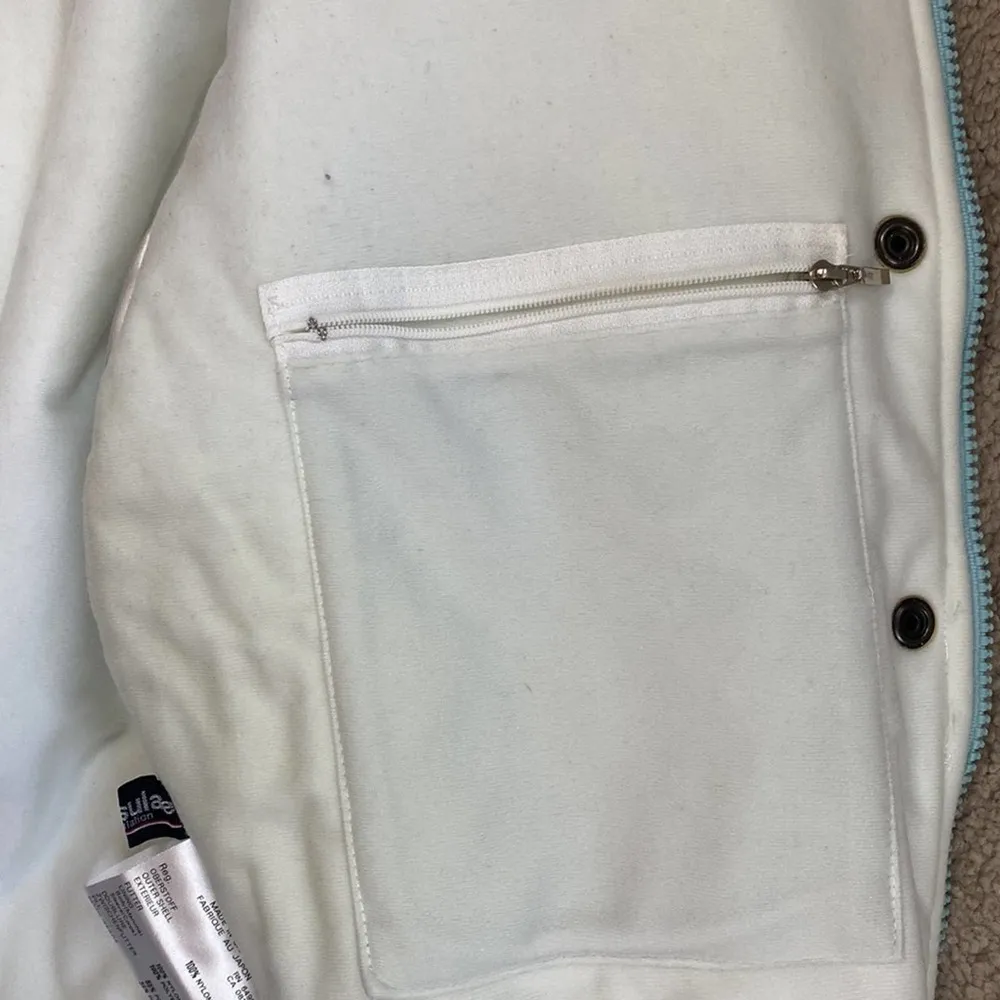 Spyder Vintage Blue Colorblock Ski jacket 8 medium - Image 10