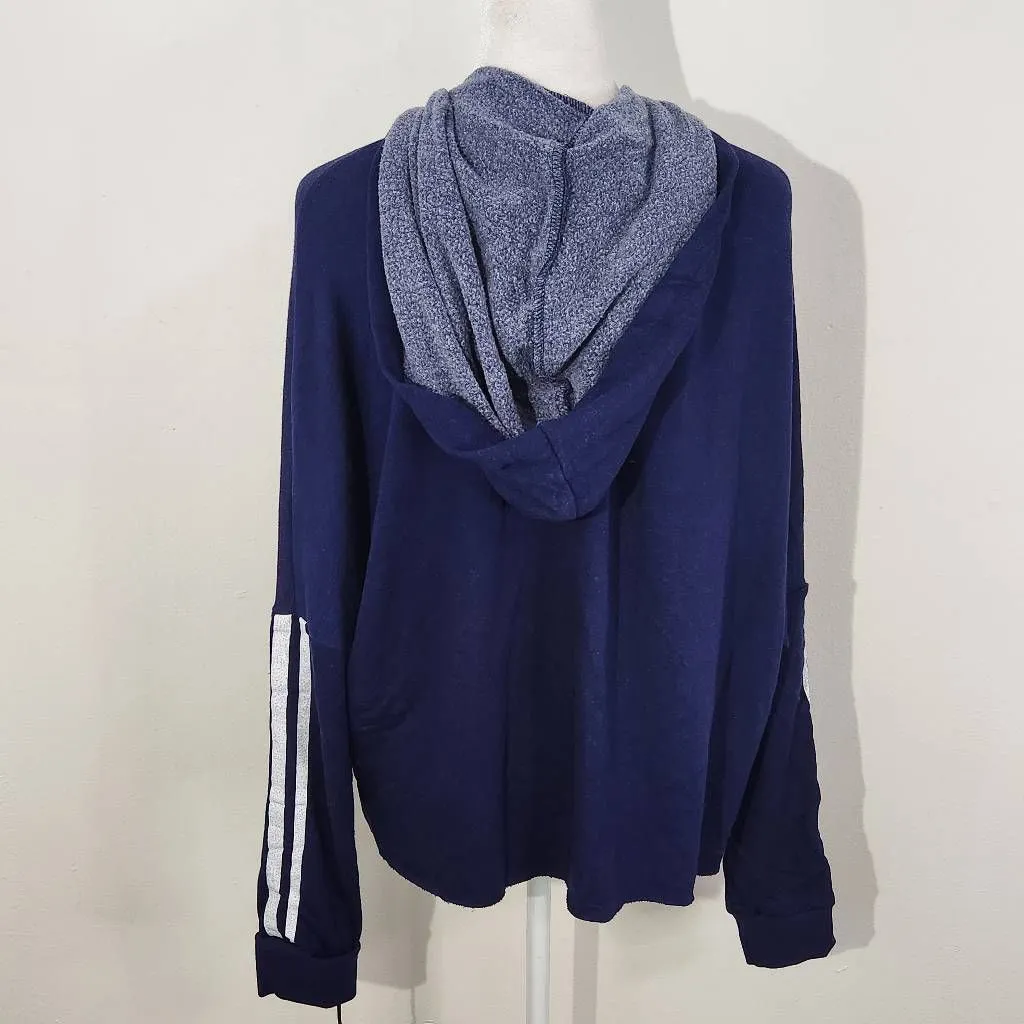 Michael Lauren Navy Zip-Up Hoodie Sweatshirt Size Medium NWT Revolve Blue Hoodie - Image 5